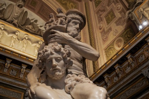 Eneasz, Anchizes i Askaniusz w trakcie ucieczki z Troi, Gian Lorenzo Bernini, Galleria Borghese