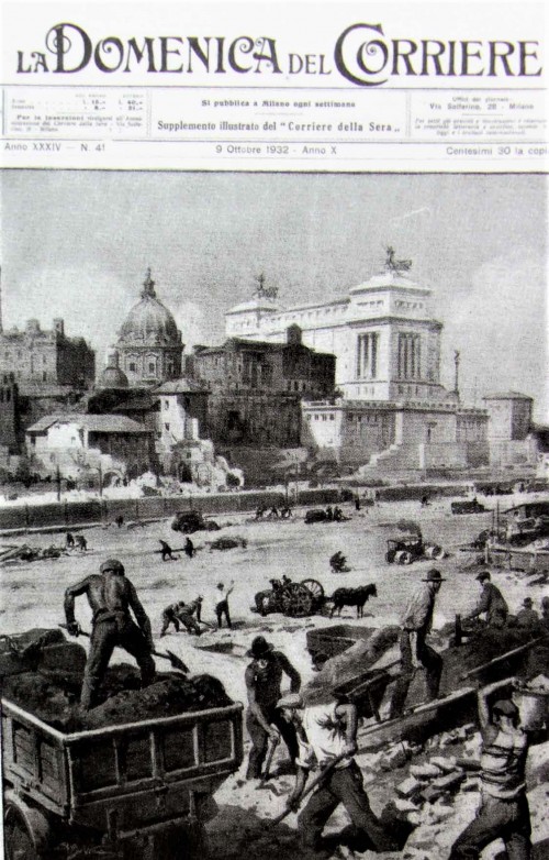 Construction of via dell’Impero, 1932