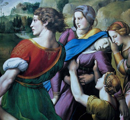 The Deposition, fragment, Raphael, Galleria Borghese