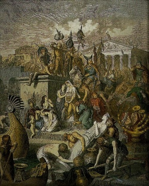 Rabunek Rzymu przez Genzeryka, Heinrich Leutemann, zdj. Wikipedia