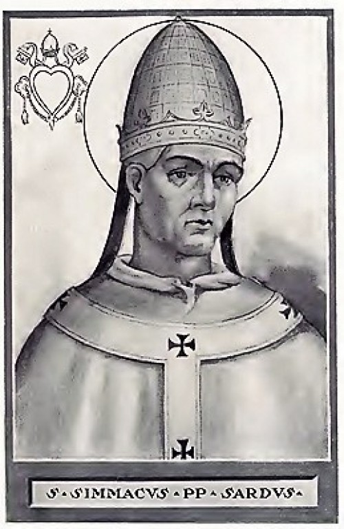 Domniemany wizerunek papieża Symmacha, zdj. Wikipedia