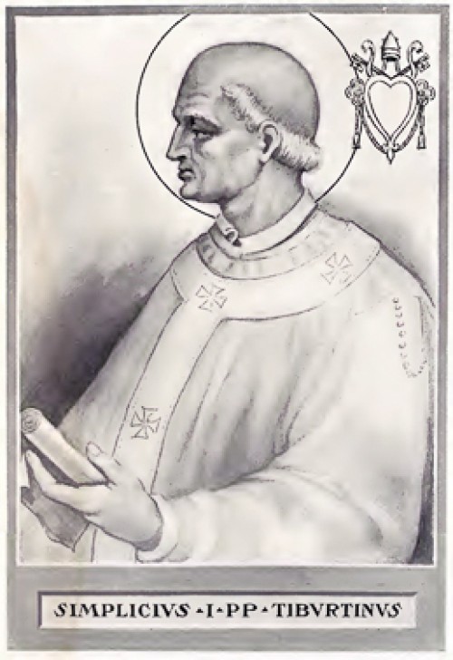 Domniemany portret papieża Symplicjusza, zdj. Wikipedia