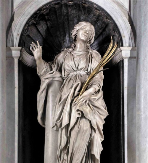Saint Bibiana, the main altar in the Church of Santa Bibiana, Gian Lorenzo Bernini