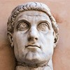 Głowa Konstantyna Wielkiego, pozostałość cesarskiego posągu, Musei Capitolini