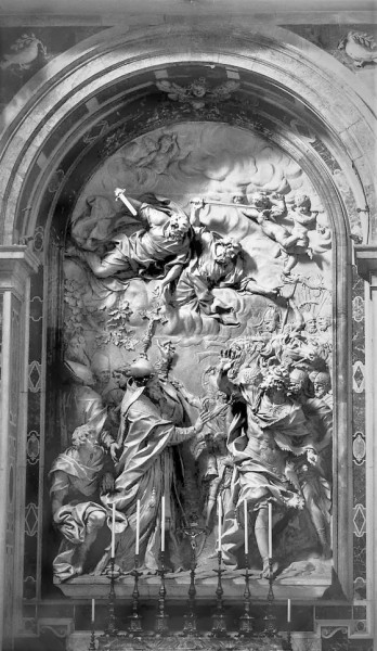 Meeting of Pope Leo I and Attila, Alessandro Algardi,  Basilica of San Pietro in Vaticano