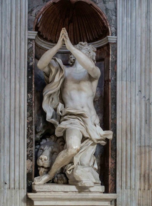 Gian Lorenzo Bernini, statue of Daniel in the Chigi Chapel, Basilica of Santa Maria del Popolo