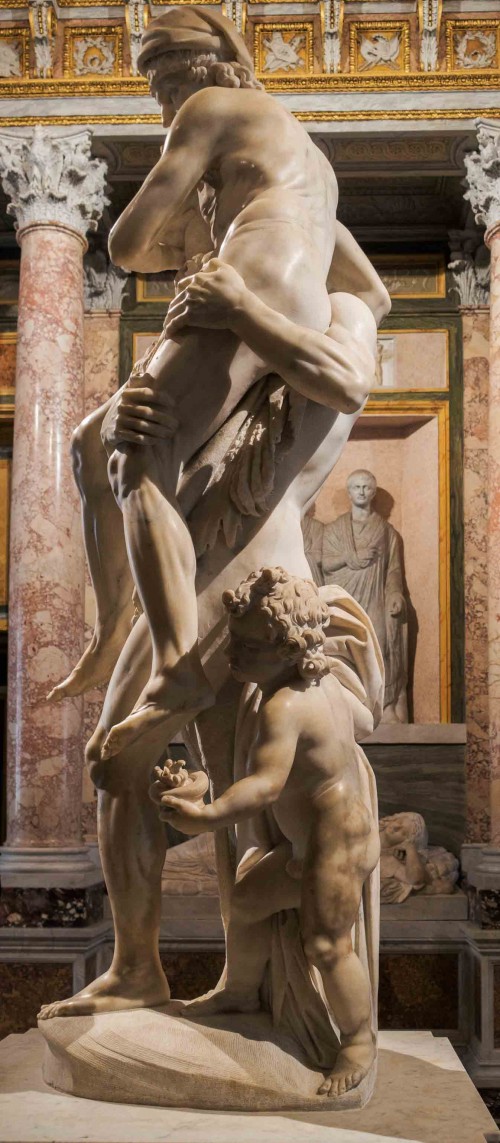 Gian Lorenzo Bernini, Aeneas, Anchises and Ascanius Fleeing Troy, Galleria Borghese