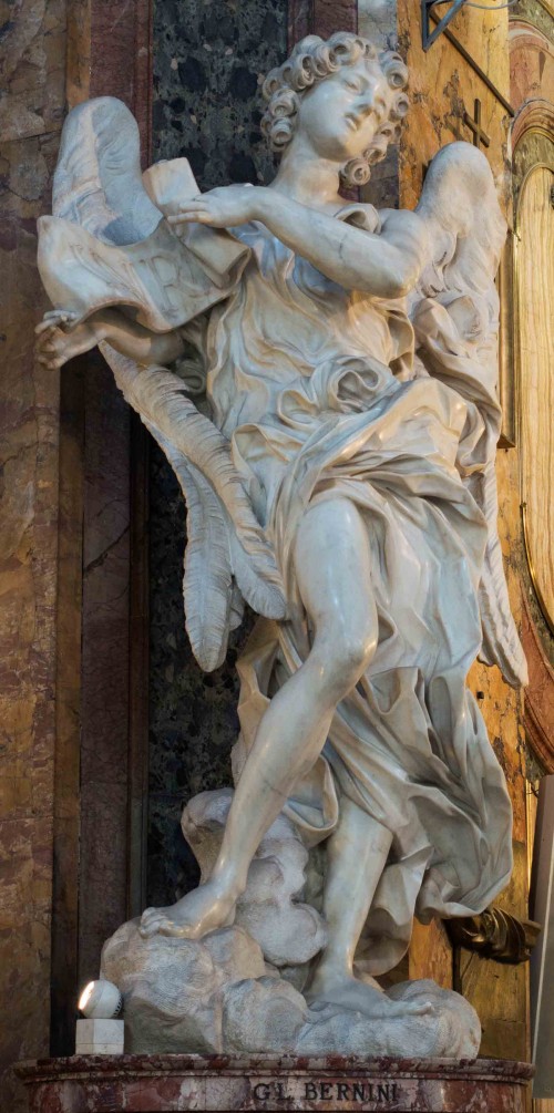 Gian Lorenzo Bernini, figura anioła w kościele Sant'Andrea delle Fratte