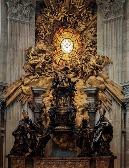 Gian Lorenzo Bernini, ołtarz główny tzw. katedra św. Piotra, bazylika San Pietro in Vaticano