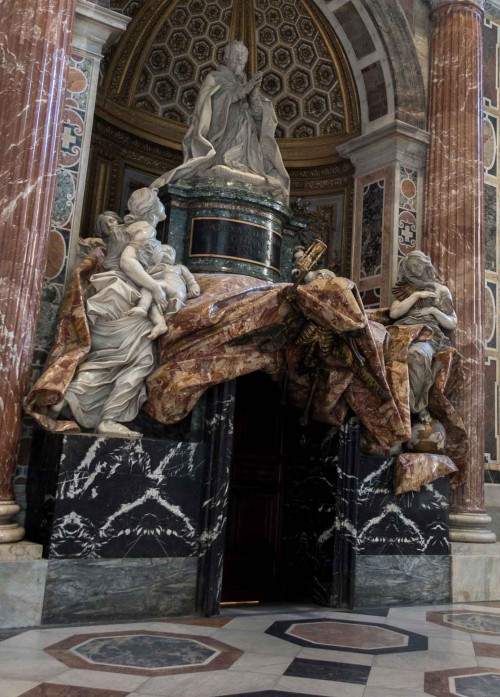 Gian Lorenzo Bernini, tomb of Pope Alexander VII, Basilica of San Pietro in Vaticano