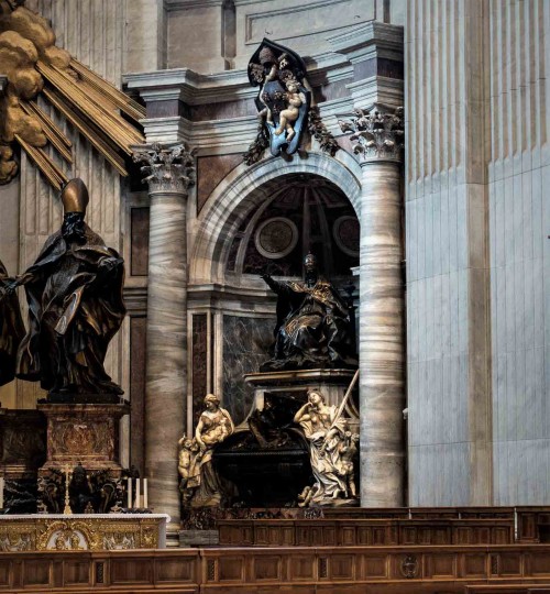 Gian Lorenzo Bernini, tomb of Pope Urban VIII, Basilica of San Pietro in Vaticano