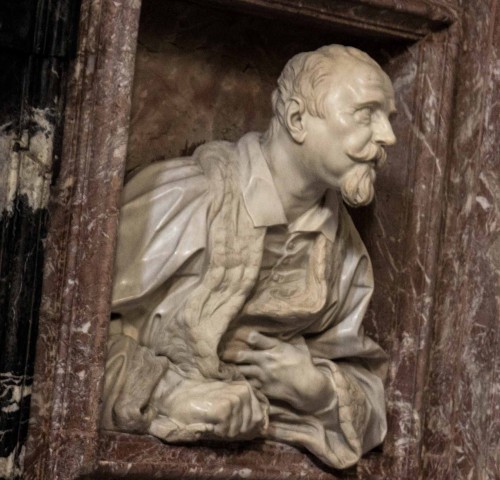 Gian Lorenzo Bernini, bust of Gabriele Fonseca, Church of San Lorenzo in Lucina