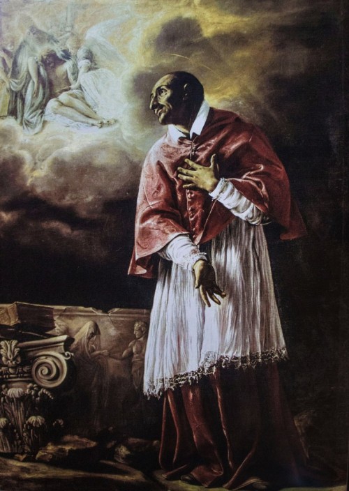 Karol Boromeusz, zakrystia kościoła San Carlo alle Quattro Fontane, Orazio Borgianni