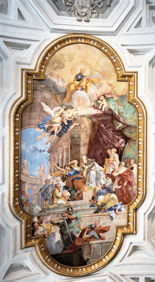 Basilica of San Pietro in Vincoli, vault fresco, Giovanni B. Parodi