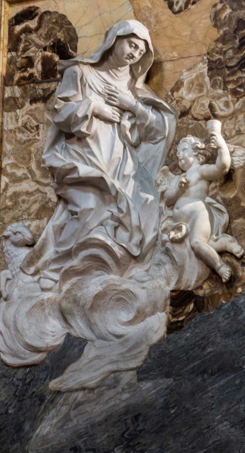 Pietro Bracci, St. Agnes of Montepulciano, Church of Santa Caterina da Siena a Magnanapoli