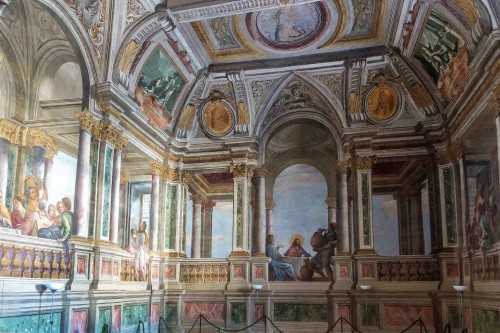 Andrea Pozzo, Convento Santissima Trinità dei Monti, frescoes in the refectory