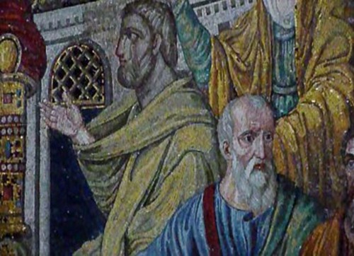 Basilica of Santa Pudenziana, apse mosaics, fragment