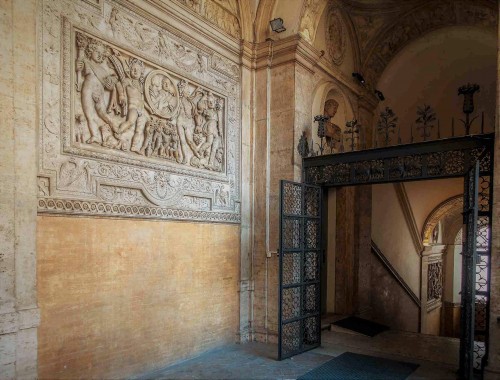 Palazzo Mattei di Giove, dekoracje klatki schodowej