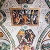 Palazzo Mattei di Giove, dekoracje sufitu pałacowej galerii, Salomon oddający cześć bóstwom, Pietro da Cortona, dekoracje sztukatorskie Pietro P. Bonzi