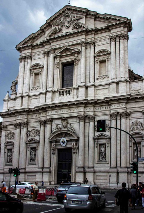 Carlo Rainaldi, górna część fasady, kościół Sant'Andrea della Valle