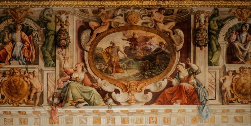 Carlo Saraceni i inni malarze, malowidła w Sala Regia, Palazzo del Quirinale