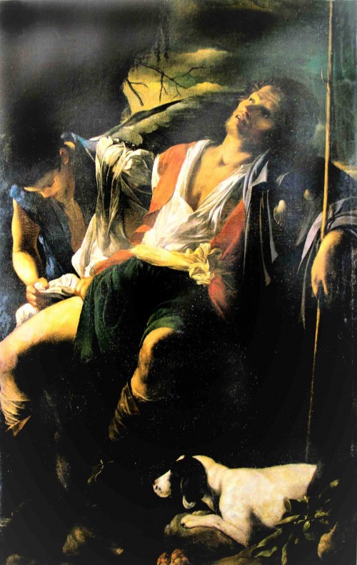 Carlo Saraceni, St. Roch treated by an angel, Galleria Doria Pamphilj