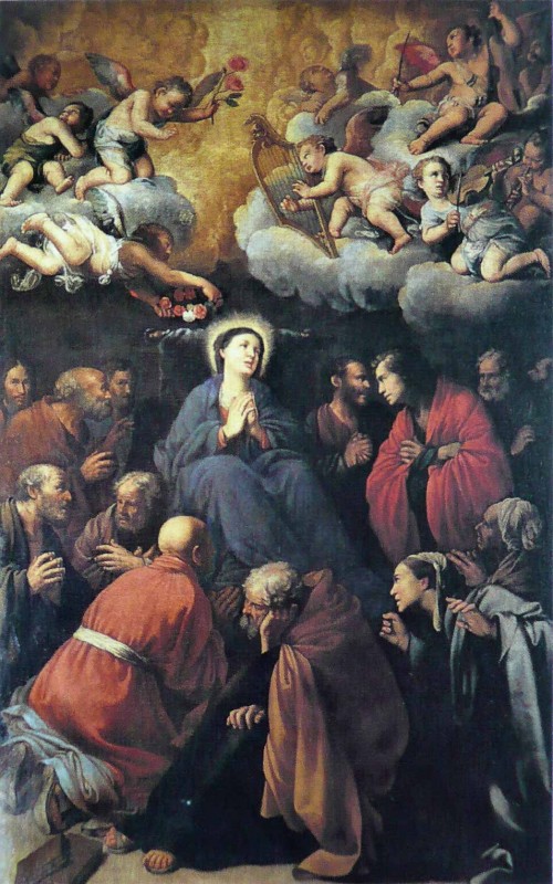 Carlo Saraceni, Wniebowzięcie Marii, kościół Santa Maria della Scala, zdj. Wikipedia
