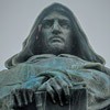 Giordano Bruno, statue of the philosopher, fragment, Campo de'Fiori