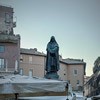 Statue of Giordano Bruno at Campo de’Fiori at dawn
