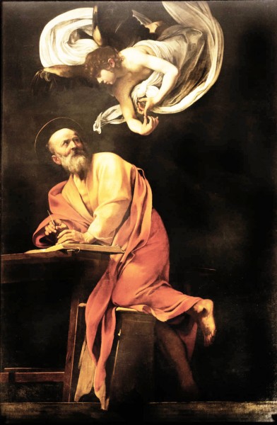 Caravaggio, Św. Mateusz Ewangelista, kościół San Luigi dei Francesi