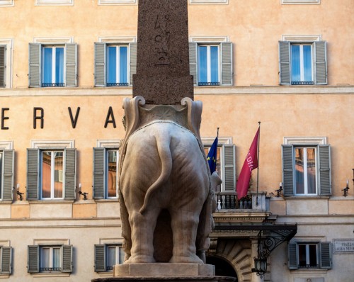 Minerva Obelisk dedicated to Pope Alexander VII