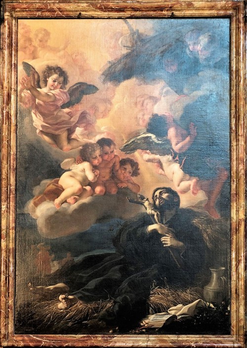 Sant'Andrea al Quirinale, kaplica św. Franciszka Ksawerego, Śmierć Franciszka Ksawerego, Baciccio
