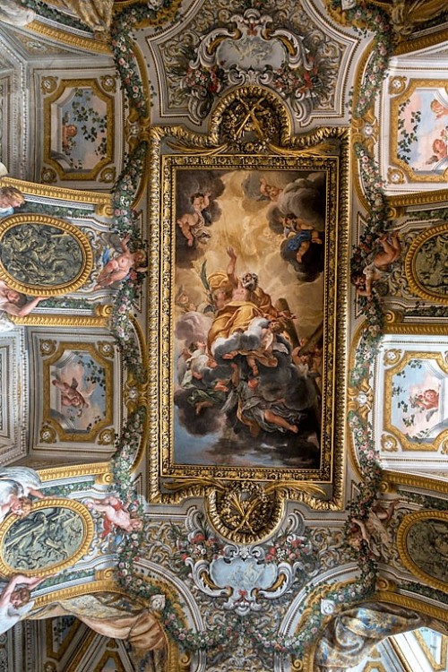 Sant'Andrea al Quirinale, zakrystia, Apoteoza św. Andrzeja, Jean de La Borde