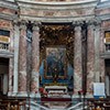 Church of Sant’Andrea al Quirinale,  church according to the design of Gian Lorenzo Bernini, view of the altar apse