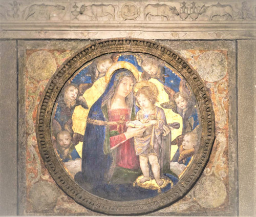 Apartamenty Borgii, pałac Apostolski, Madonna z Dzieciątkiem pomiędzy aniołami, Pinturicchio