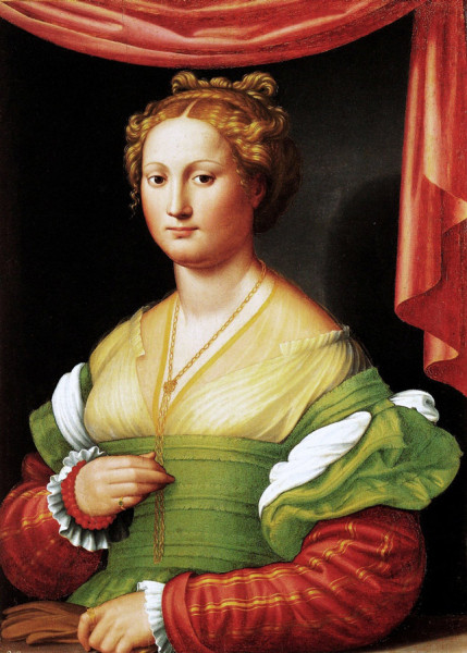Alleged portrait of  Vanozza Cattanei, Innocenzo di Pietro Francucci da Imola, Galleria Borghese, pic. WIKIPEDIA