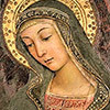 Madonna (Madonna delle mani), portrait of Giulia Farnese, Pinturicchio, private collection