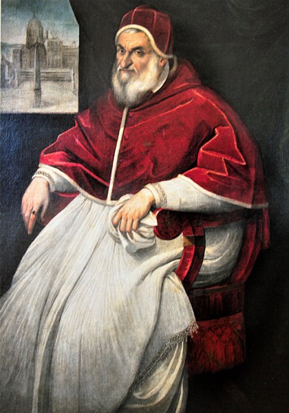 Pope Sixtus V, portrait by P. Facchetti
