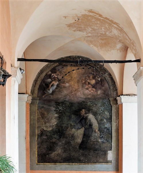 Santi Cosma e Damiano, jeden z fresków w krużgankach klasztornych