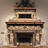 Palazzo Altemps, fireplace with the Altemps family coat of arms (Sagittarius)