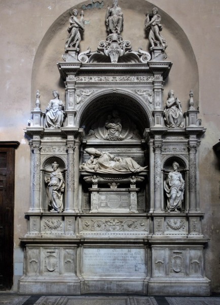 Tombstone of Cardinal Ascanio Sforza, Andrea Sansovino, Basilica of Santa Maria del Popolo