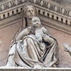 Andrea Sansovino, Madonna with Child in the abutment of the façade of the Church of Santa Maria dell'Anima