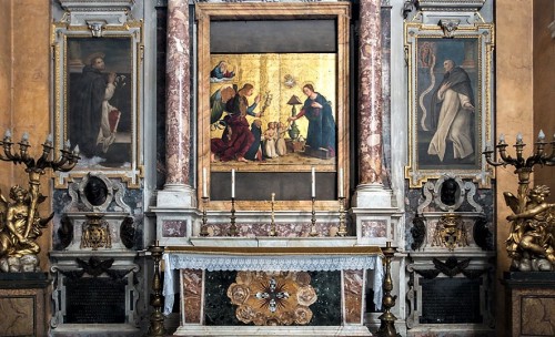 Antoniazzo Romano,  Zwiastowanie, bazylika Santa Maria sopra Minerva