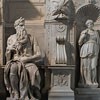 Pomnik nagrobny papieża Juliusza II, Mojżesz, Lea i Rachela, Michał Anioł, bazylika San Pietro in Vincoli