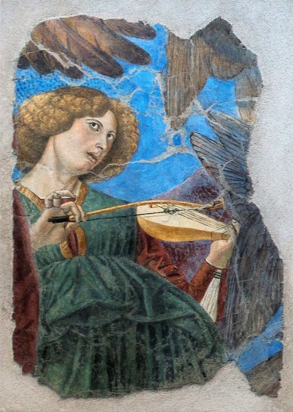 Melozzo da Forlì, one of the musical angels, Pinacoteca Vatacina