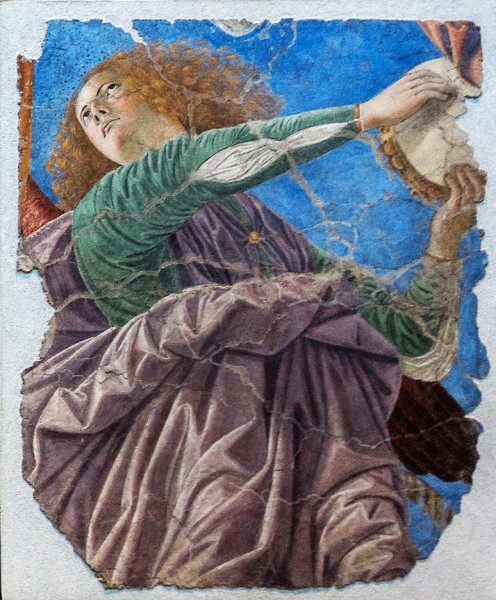 Melozzo da Forli, fresco from the old apse of the Basilica of Santi XII Apostoli, currently Pinacoteca Vaticana