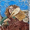 One of the musical angels, Melozza da Forlì, fresco from the old apse of the Basilica of Santi XII Apostoli, currently Pinacoteca Vaticana