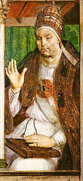 Portrait of Pope Sixtus IV, pic. Wikipedia