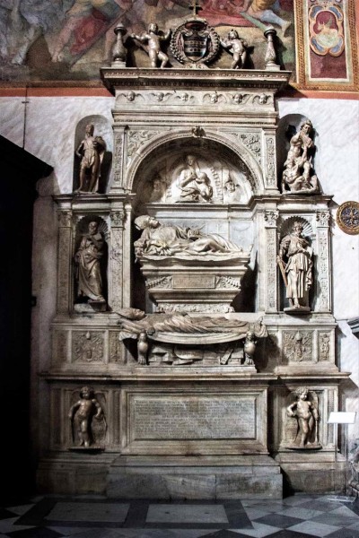 Tombstone monument of Giovanni Michiel and Antonio Orso, Jacopo Sansovino, Church of San Marcello