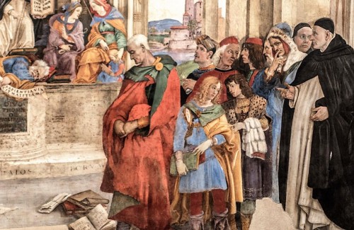 Kaplica Carafy, dominikanin G. Torriani i heretycy (m.in. Sabellius, Mani), Filippino Lippi, bazylika Santa Maria sopra Minerva
